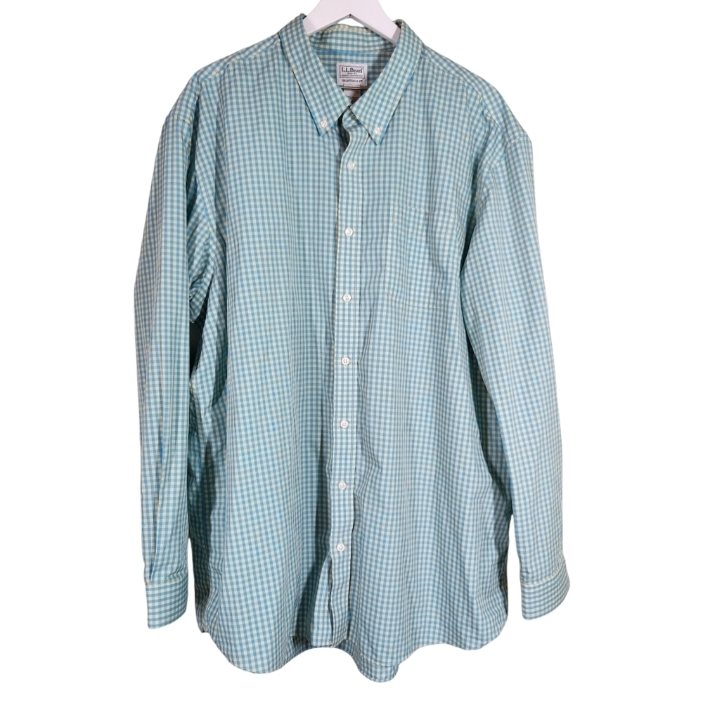 L.L. Bean Shirt Button Down Long Sleeve Traditionsl Fit Sz XXL Tall
